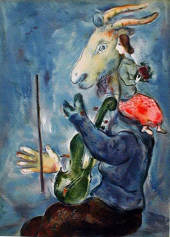 Marc Chagall's Contemporary Various Paintings - Spring