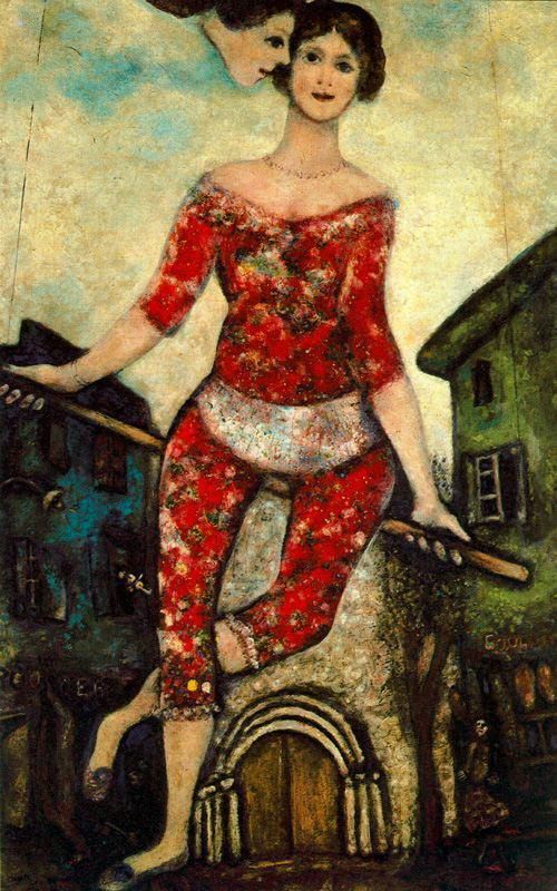 Marc Chagall's Contemporary Various Paintings - The Acrobat