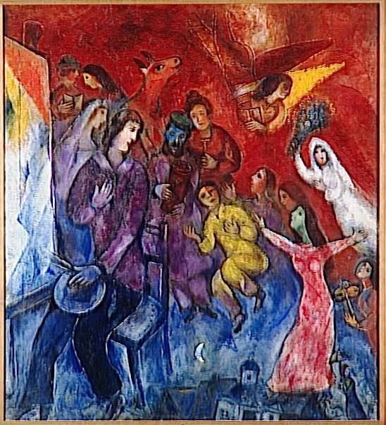 Marc Chagall's Contemporary Various Paintings - The Appearance of the artist s family