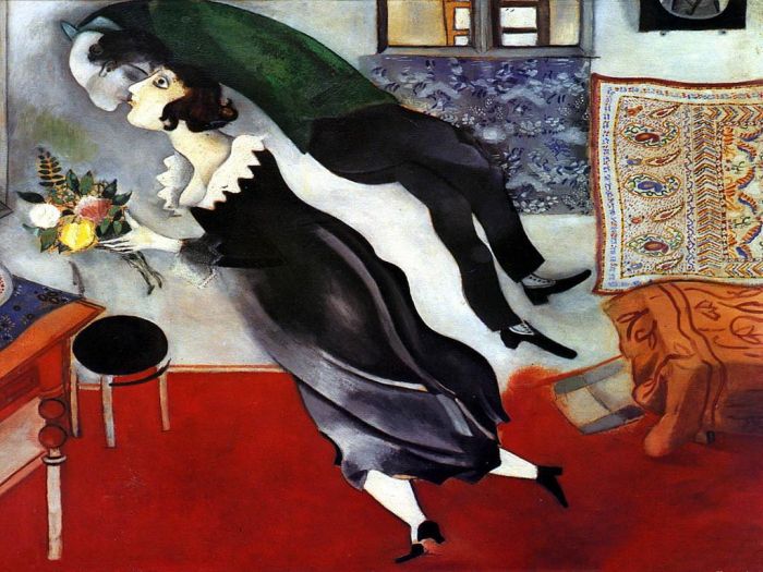 Marc Chagall's Contemporary Various Paintings - The Birthday