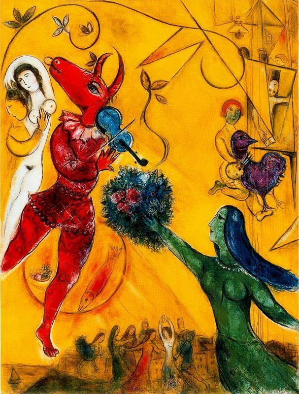 Marc Chagall's Contemporary Various Paintings - The Dance