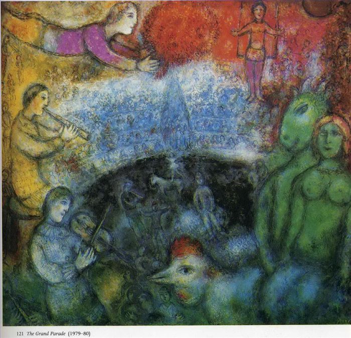 Marc Chagall's Contemporary Various Paintings - The Grand Parade