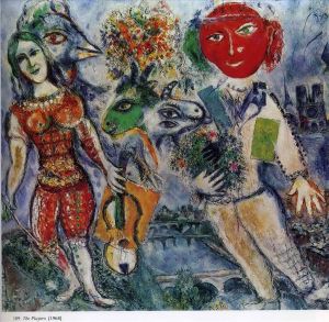 Contemporary Artwork by Marc Chagall - The Players
