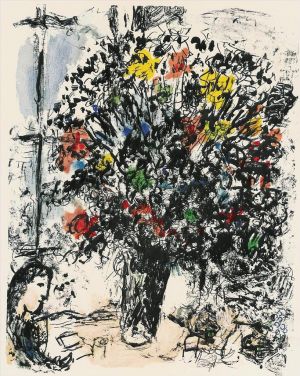 Contemporary Artwork by Marc Chagall - The Reading lithograph