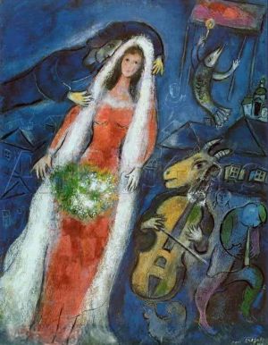 Contemporary Artwork by Marc Chagall - The Wedding