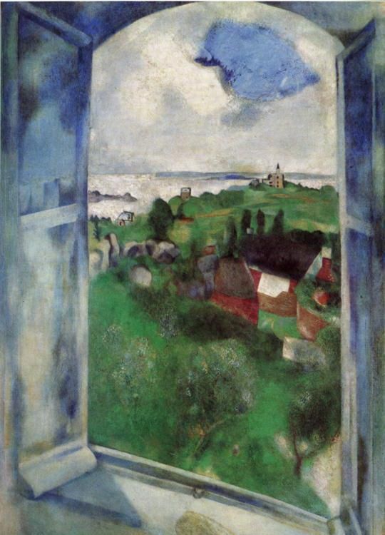 Marc Chagall's Contemporary Various Paintings - The Window