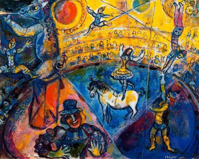 Marc Chagall's Contemporary Various Paintings - The circus