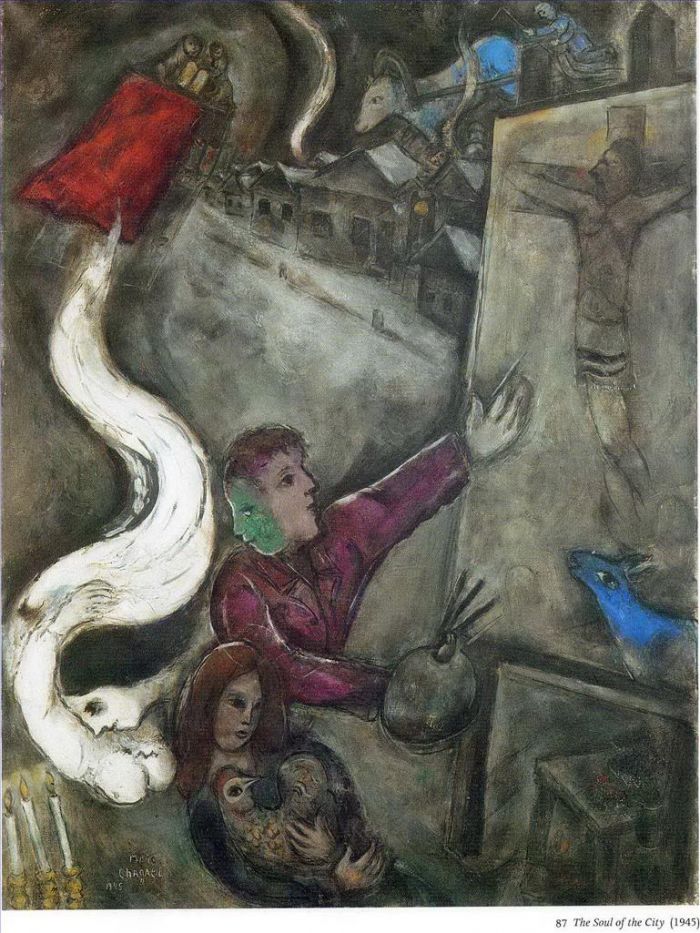 Marc Chagall's Contemporary Various Paintings - The soul of the city
