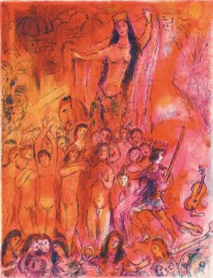 Contemporary Artwork by Marc Chagall - They were in forty pairs