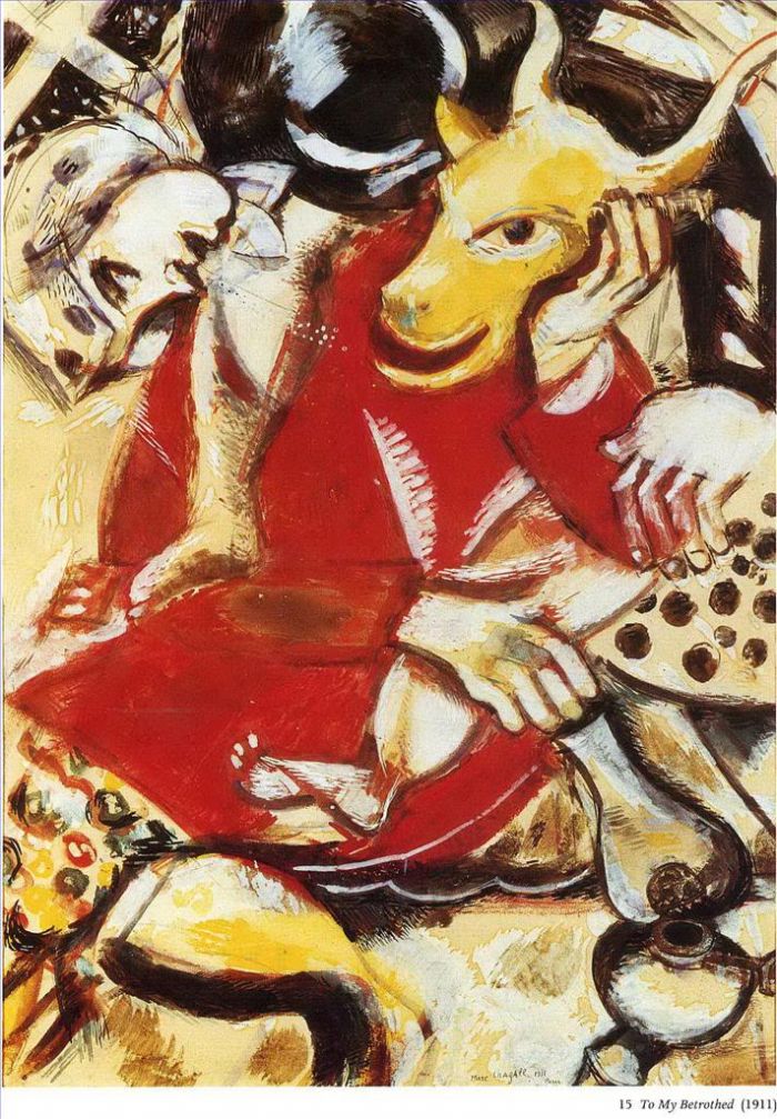 Marc Chagall's Contemporary Various Paintings - To My Betrothed