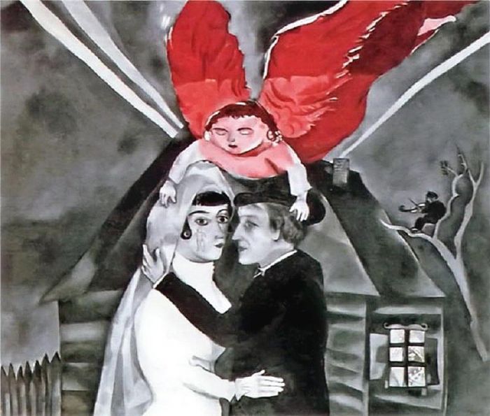 Marc Chagall's Contemporary Various Paintings - Wedding