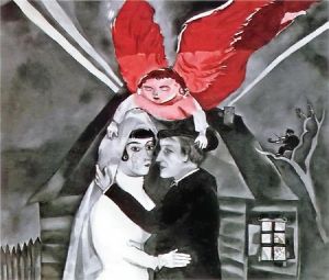 Contemporary Artwork by Marc Chagall - Wedding