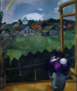Contemporary Artwork by Marc Chagall - Window Vitebsk