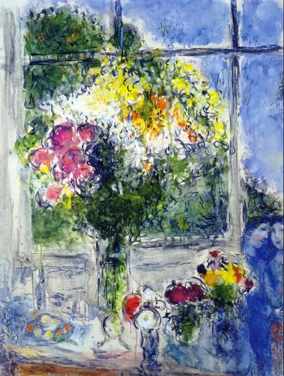 Marc Chagall's Contemporary Various Paintings - Window in Artists Studio