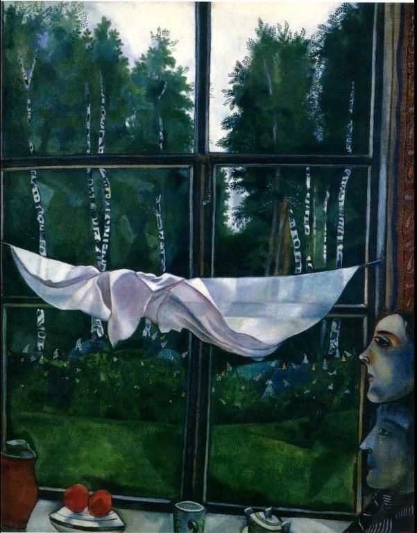 Marc Chagall's Contemporary Various Paintings - Window in the Country