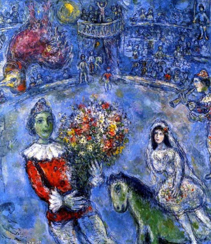 Marc Chagall's Contemporary Various Paintings - Give flowers