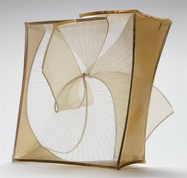 Naum Gabo's Contemporary Sculpture - Construction in space crystal 1939