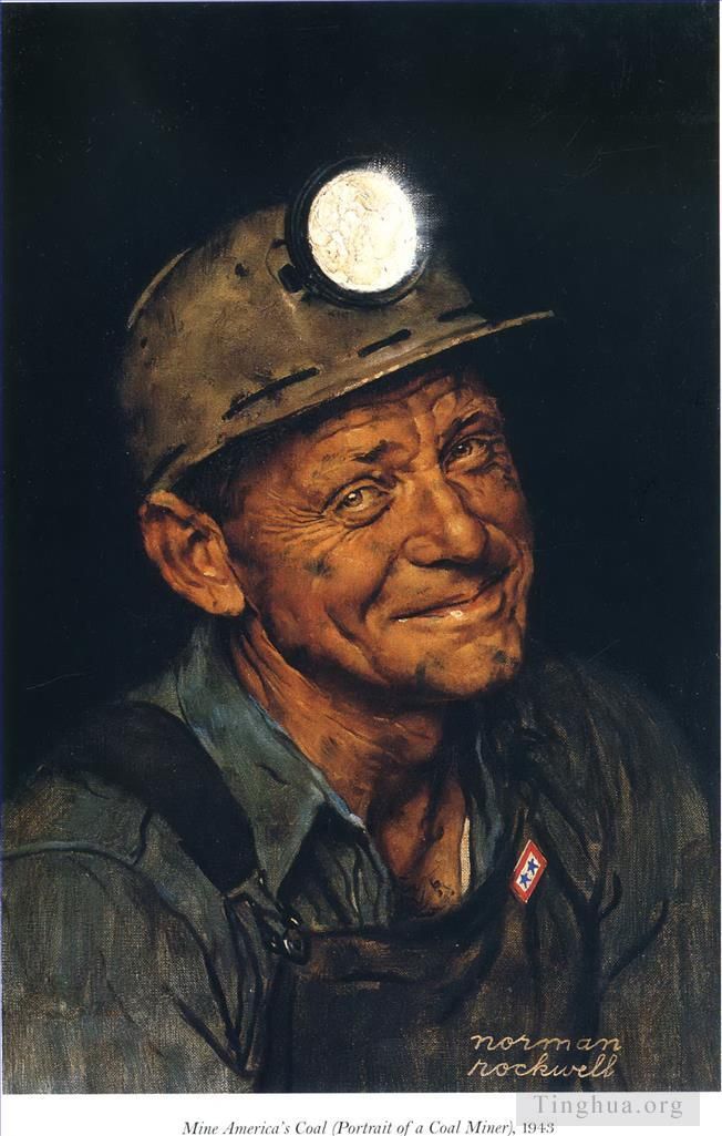 Norman Rockwell's Contemporary Various Paintings - mine america s 1943