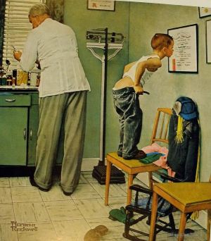 Contemporary Artwork by Norman Rockwell - Doctor