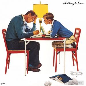 Contemporary Artwork by Norman Rockwell - A tough one