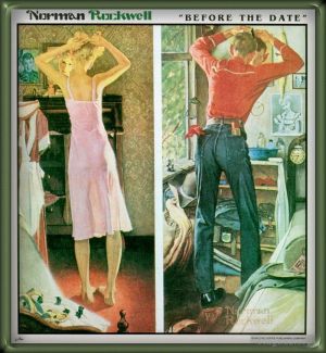 Contemporary Artwork by Norman Rockwell - Before the date