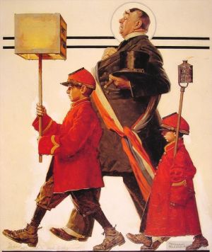 Contemporary Artwork by Norman Rockwell - Parade 1924