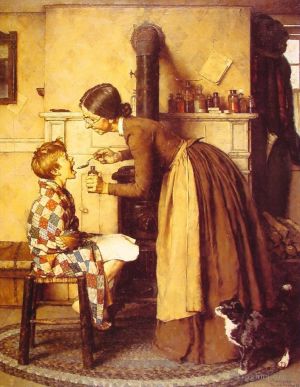 Contemporary Artwork by Norman Rockwell - Spring tonic 1936