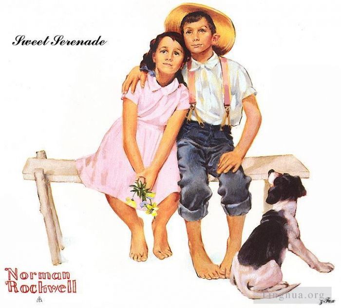Norman Rockwell's Contemporary Various Paintings - Sweet serenade
