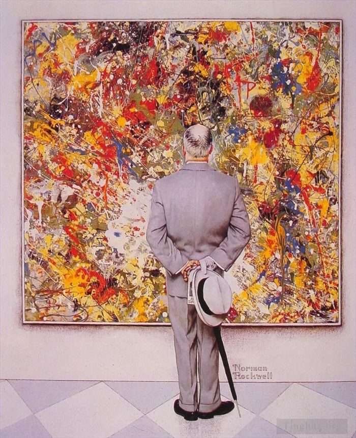 Norman Rockwell's Contemporary Various Paintings - The connoiseur 1962