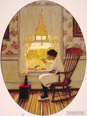 Contemporary Artwork by Norman Rockwell - Willie was different