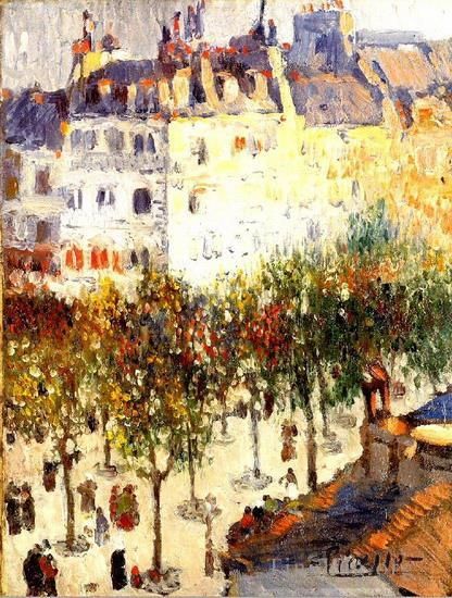 Pablo Picasso's Contemporary Oil Painting - Boulevard de Clichy 1901
