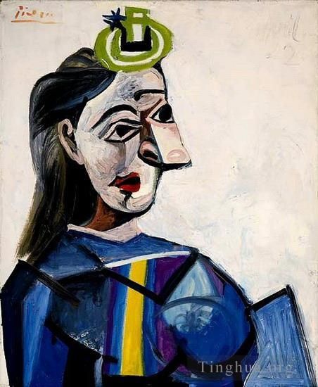 Pablo Picasso's Contemporary Oil Painting - Buste de femme Dora Maar 1941