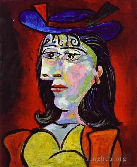 Pablo Picasso's Contemporary Oil Painting - Buste de femme Dora Maar 4 1938