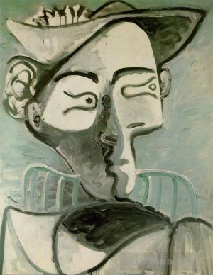 Contemporary Artwork by Pablo Picasso - Femme assise au chapeau 1962