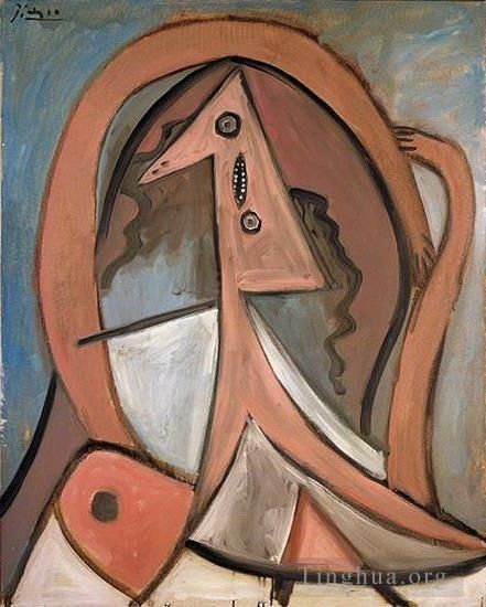 Pablo Picasso's Contemporary Oil Painting - Femme assise1923