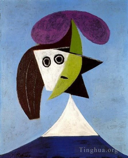Pablo Picasso's Contemporary Oil Painting - Femme au chapeau 1939