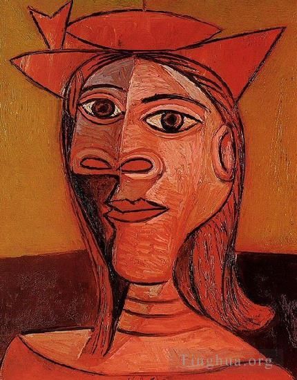 Pablo Picasso's Contemporary Oil Painting - Femme au chapeau Dora Maar 1938
