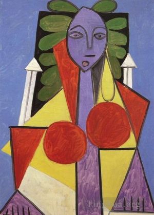 Contemporary Artwork by Pablo Picasso - Femme dans un fauteuil Françoise Gilot 1946
