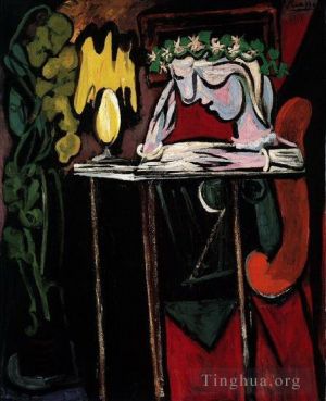 Contemporary Artwork by Pablo Picasso - Femme ecrivant Marie Therese Walter 1934