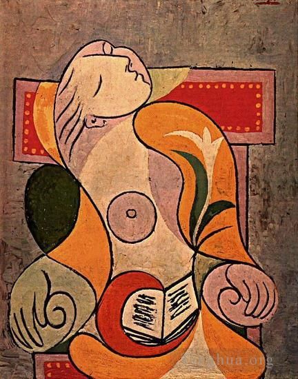 Pablo Picasso's Contemporary Oil Painting - La lecture Marie Therese 1932