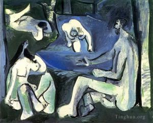 Contemporary Artwork by Pablo Picasso - Le dejeuner sur l herbe Manet 7 1961