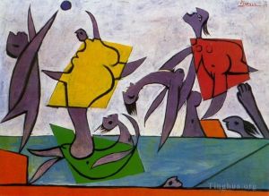 Contemporary Artwork by Pablo Picasso - Le sauvetage Jeu de plage et sauvetage 1932