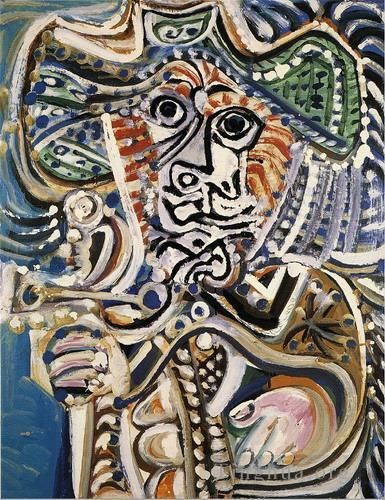 Pablo Picasso's Contemporary Oil Painting - Mousquetaire Homme 1972
