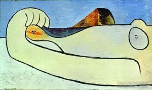 Contemporary Oil Painting - Nude on a Beach 2 1929
