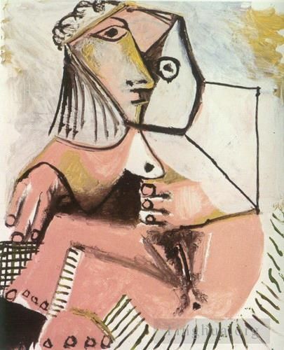 Pablo Picasso's Contemporary Oil Painting - Nue assise 1971