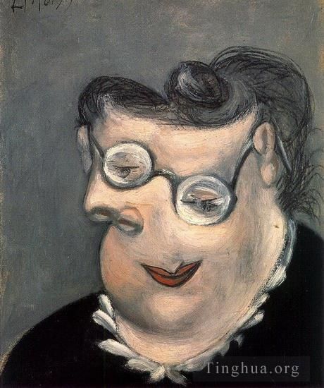 Pablo Picasso's Contemporary Oil Painting - Portrait d Emilie Marguerite Walter Meme 1939
