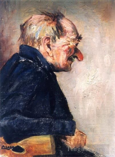 Pablo Picasso's Contemporary Oil Painting - Portrait d homme Bibi la puree 1901