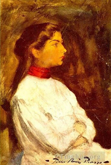 Pablo Picasso's Contemporary Oil Painting - Portrait de Lola1899