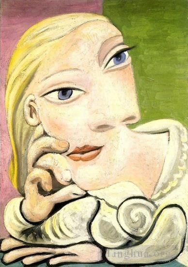 Pablo Picasso's Contemporary Oil Painting - Portrait de Marie Therese Walter 1932