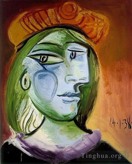 Pablo Picasso's Contemporary Oil Painting - Portrait de femme 1938 2